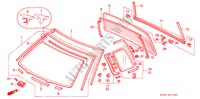 FRONT WINDSHIELD/ REAR WINDSHIELD for Honda CIVIC SHUTTLE GL 5 Doors 5 speed manual 1991