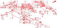 MIRROR/SUNVISOR for Honda CIVIC SHUTTLE GL 5 Doors 5 speed manual 1990