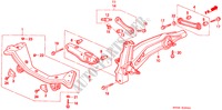REAR LOWER ARM for Honda CIVIC SHUTTLE 55X 5 Doors 5 speed manual 1995