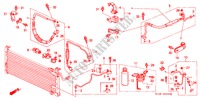 AIR CONDITIONER (HOSES/PIPES) for Honda CONCERTO EX-I 5 Doors 5 speed manual 1991