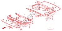 BUMPERS (1) for Honda CONCERTO EX-I 4 Doors 4 speed automatic 1989