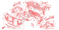 FRONT BULKHEAD for Honda CONCERTO EX-I 5 Doors 5 speed manual 1991
