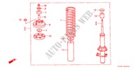 FRONT SHOCK ABSORBER for Honda CONCERTO DX       SINGAPORE 4 Doors 4 speed automatic 1989