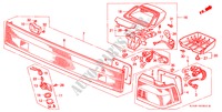 TAILLIGHT (1) for Honda CONCERTO EX 4 Doors 5 speed manual 1990