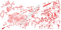 ENGINE WIRE HARNESS/CLAMP (1) for Honda VIGOR STD 4 Doors 5 speed manual 1993