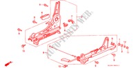 FRONT SEAT COMPONENTS (2) for Honda VIGOR STD 4 Doors 4 speed automatic 1993