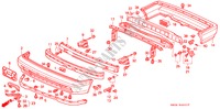 BUMPERS (2) for Honda ACCORD LX 4 Doors 4 speed automatic 1990