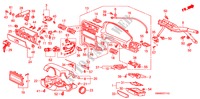 INSTRUMENT PANEL GARNISH (2) for Honda ACCORD EX 4 Doors 5 speed manual 1990