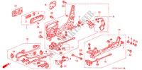 FRONT SEAT COMPONENTS (3) for Honda LEGEND LEGEND 4 Doors 5 speed manual 1994