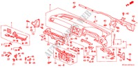 INSTRUMENT PANEL (RH) for Honda LEGEND COUPE LEGEND 2 Doors 4 speed automatic 1993