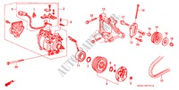AIR CONDITIONER (COMPRESSOR)(SANDEN)(1) for Honda CIVIC CRX SI-T 2 Doors 5 speed manual 1992