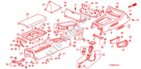 CONSOLE (LH) for Honda CIVIC CRX VTI 2 Doors 5 speed manual 1996
