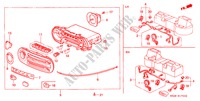 HEATER CONTROL for Honda CIVIC CRX SIR-T 2 Doors 5 speed manual 1993