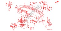 INSTRUMENT PANEL (LH) for Honda CIVIC CRX SIR-T 2 Doors 5 speed manual 1997