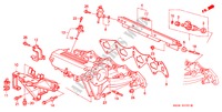 INTAKE MANIFOLD (2) for Honda CIVIC CRX SIR-T 2 Doors 5 speed manual 1997