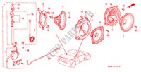 RADIO ANTENNA/SPEAKER (2) for Honda CIVIC CRX SIR-T 2 Doors 5 speed manual 1996