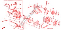 AIR CON. (COMPRESSOR) (HADSYS) for Honda CIVIC EX 3 Doors 5 speed manual 1995