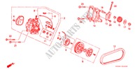 AIR CON. (COMPRESSOR) (MATSUSHITA)(1) for Honda CIVIC CX 3 Doors 5 speed manual 1992