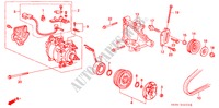 AIR CON. (COMPRESSOR) (SANDEN)(1) for Honda CIVIC SI 3 Doors 5 speed manual 1992