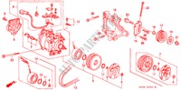 AIR CON. (COMPRESSOR) (SANDEN)(2) for Honda CIVIC SI 3 Doors 5 speed manual 1993