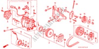 AIR CON. (COMPRESSOR) (SANDEN)(3) for Honda CIVIC EX 3 Doors 5 speed manual 1994