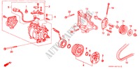 AIR CONDITIONER (COMPRESSOR)(SANDEN)(1) for Honda CIVIC SI 3 Doors 5 speed manual 1992