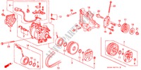 AIR CONDITIONER (COMPRESSOR)(SANDEN)(2) for Honda CIVIC SI 3 Doors 4 speed automatic 1993