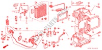 AIR CONDITIONER (COOLING UNIT) (3) for Honda CIVIC EX 3 Doors 5 speed manual 1994