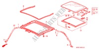 SLIDING ROOF (2) for Honda CIVIC SI 3 Doors 4 speed automatic 1993