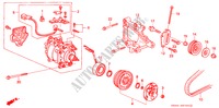 AIR CONDITIONER (COMPRESSOR) (1) for Honda CIVIC 1.6SI 4 Doors 5 speed manual 1992
