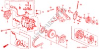 AIR CONDITIONER (COMPRESSOR) (2) for Honda CIVIC 1.6SI 4 Doors 5 speed manual 1993
