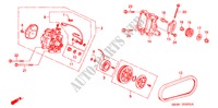 AIR CONDITIONER (COMPRESSOR) (3) for Honda CIVIC 1.5EL 4 Doors 4 speed automatic 1992