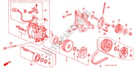 AIR CONDITIONER (COMPRESSOR) (6) for Honda CIVIC SI 4 Doors 5 speed manual 1995