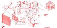 AIR CONDITIONER (HOSES/PIPES) (2) for Honda CIVIC 1.2EL 4 Doors 5 speed manual 1993