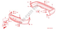 BUMPERS (1) for Honda CIVIC 1.2EX 4 Doors 4 speed automatic 1992