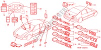 EMBLEMS for Honda CIVIC 1.5EL 4 Doors 4 speed automatic 1993