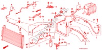 AIR CONDITIONER (HOSES/PIPES) (LH) for Honda INTEGRA LS 4 Doors 5 speed manual 1996