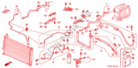 AIR CONDITIONER (HOSES/PIPES) (LH) for Honda INTEGRA LS 4 Doors 5 speed manual 1996
