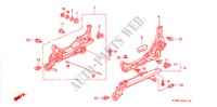 FRONT SEAT COMPONENTS (L.) (KD) for Honda INTEGRA LS 4 Doors 5 speed manual 1994