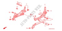 FRONT SEAT COMPONENTS (L.) (KT/KU/KY) for Honda INTEGRA LS 4 Doors 5 speed manual 1997