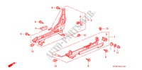 FRONT SEAT COMPONENTS (R.) (2) for Honda ACCORD EXI 4 Doors 4 speed automatic 1996