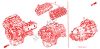 ENGINE ASSY./ TRANSMISSION ASSY. (V6) for Honda ACURA 3.2TL 3.2TL 4 Doors 4 speed automatic 1998