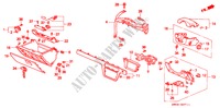 INSTRUMENT PANEL GARNISH (RH) for Honda ACURA 2.5TL 2.5TL 4 Doors 4 speed automatic 1997