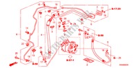 AIR CONDITIONER(HOSES/PIP ES)(LH) for Honda CR-V 4WD 5 Doors 6 speed manual 2008