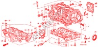 CYLINDER BLOCK/OIL PAN(2. 0L) for Honda CR-V RVI          INDIA 5 Doors 6 speed manual 2010
