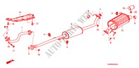 EXHAUST PIPE/SILENCER(2.0 L) for Honda CR-V RVI          INDIA 5 Doors 6 speed manual 2010