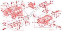 CYLINDER BLOCK/OIL PAN for Honda ACURA 3.5RL 3.5RL 4 Doors 4 speed automatic 2003