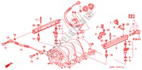 FUEL INJECTOR (RH) for Honda ACURA 3.5RL 3.5RL 4 Doors 4 speed automatic 2003