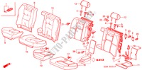 REAR SEAT (POWER) for Honda LEGEND LEGEND 4 Doors 4 speed automatic 2000