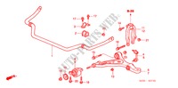 FRONT STABILIZER/ FRONT LOWER ARM for Honda LEGEND LEGEND         EXI 4 Doors 4 speed automatic 2004